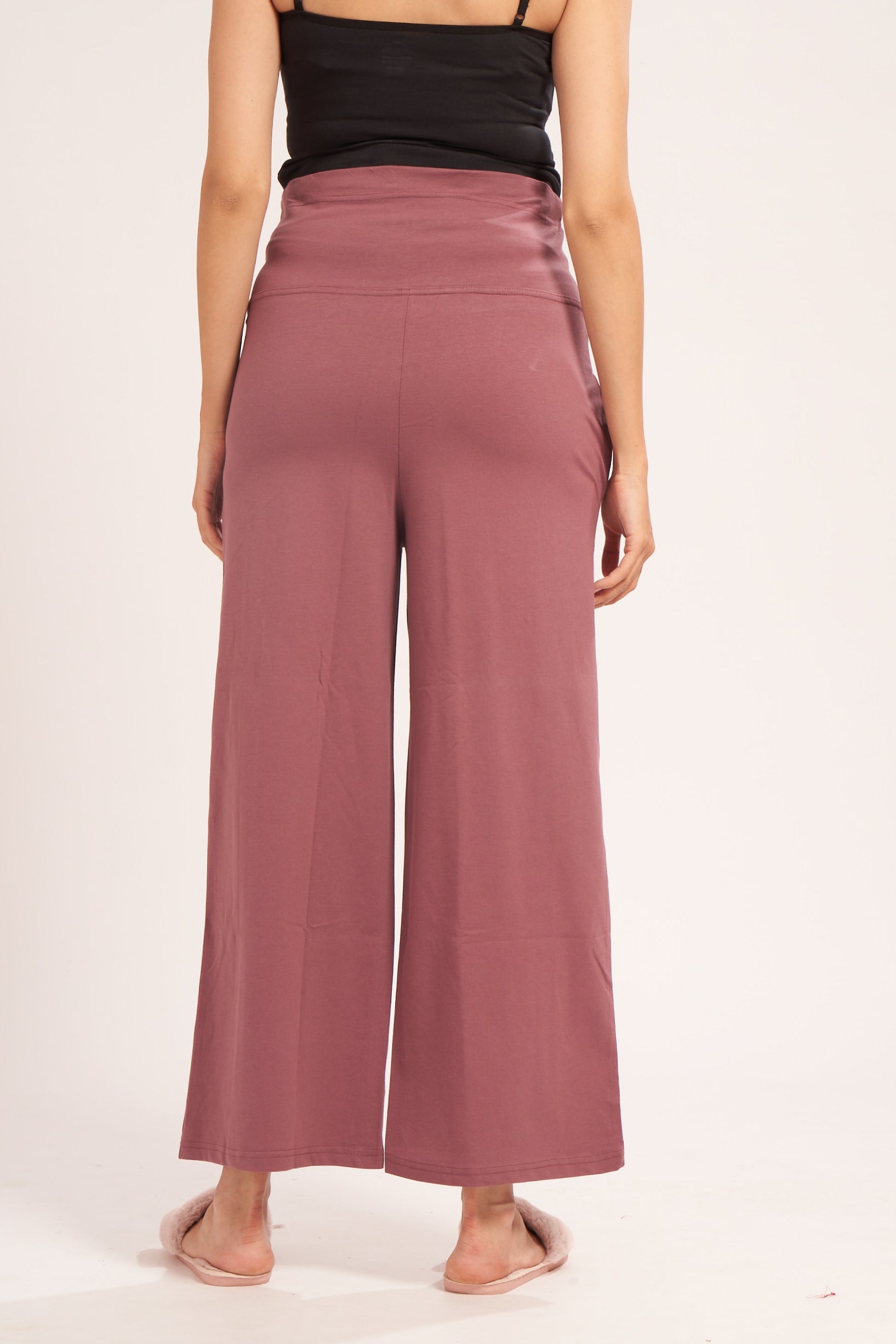 AV2 Women's Cotton Lycra Stretchable Relaxed Fit Maternity Pants | Maternity Yoga Pants | Maternity Trousers Pink Small - 5556D