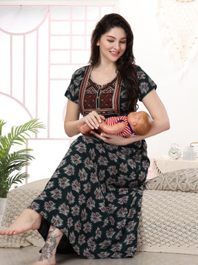 AV2 Women's Alpine Maternity Kurti Green - 7223A