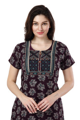 AV2 Women's Alpine Nighty Brown - 7224B