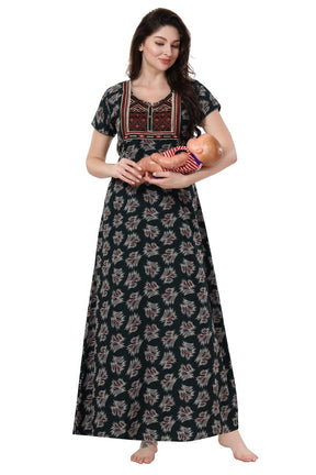 AV2 Women's Alpine Maternity Kurti Green - 7223A