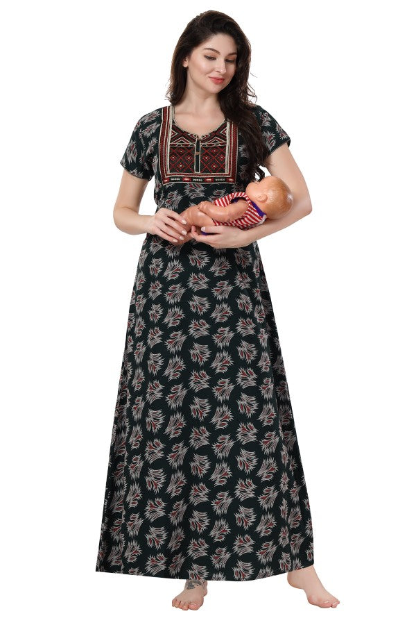 AV2 Women's Alpine Maternity Kurti Green - 7223A